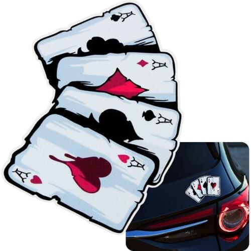 Playing Cards A Decal Motorcycle Car Sticker For Haval Hover Coupe H1 H2 H4 H6 H7 H8 H9 GMW C50 F5 F7 H2S Hoist