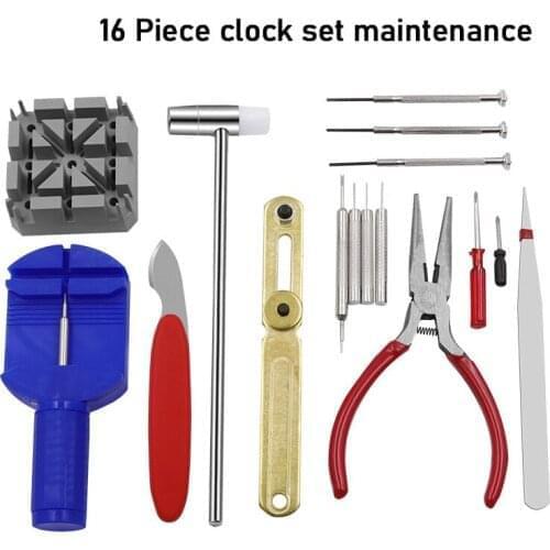 16 Pcs/set Watch Tools Watch Opener Remover Spring Bar Repair Pry Screwdriver Clock Watch Repair Tool Kit Watchmaker Tools Parts