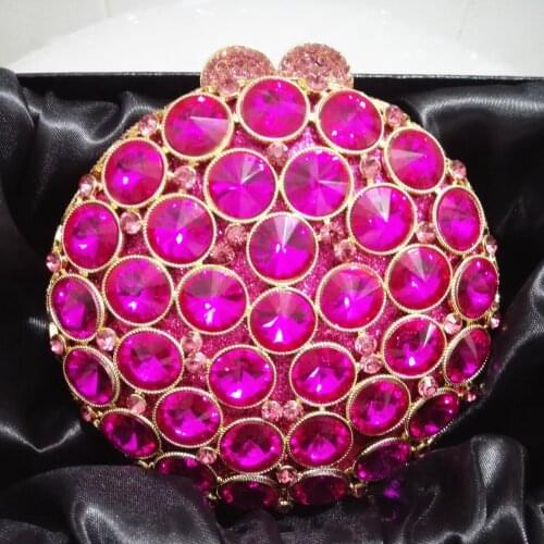 Red Green Clutch evening bags Luxury diamond clutch bags women pochette Bling handbag Handcraft wedding banquet purse bag SC109