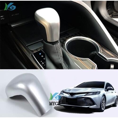 For Toyota Camry 2018 2019 8th XV70 ABS chrome Snap and Paste Style Automatic Transmission Gear Head Cover Accessories