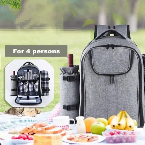 Camping Picnic Lunch Box Outdoor Large Womens Travel Beach Mens Cooking Supplies For 4 Thermal Food Door Cooler Bags Backpack