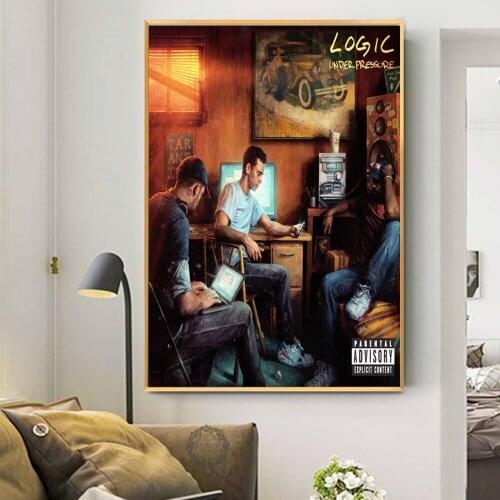 Logic Hot New Album Tarantino Confessions Of A Dangerous Mind Hip Hop Rap Art Canvas Painting Poster Wall Home Decor