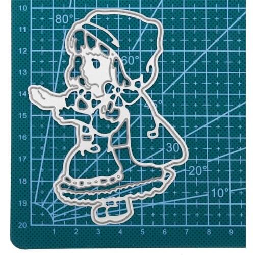 Little Girl Metal Cutting Dies Scrapbooking Stencil DIY Paper Card Decorative Embossing Craft Dies New