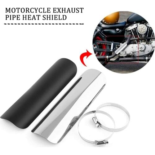 Motorcycle Modified Retro Exhaust Muffler Pipe Heat Shield Cover Guard Protector Universal For Honda Harley