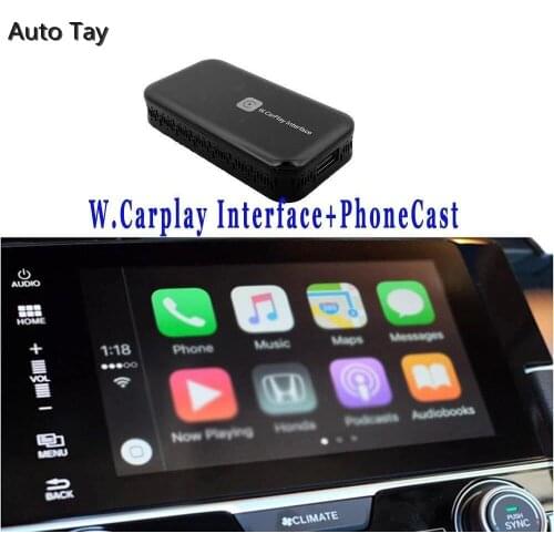 New Upgrade 2.0 Wireless Apple CarPlay for Audi Dongle Adapter, Auto AirPlay IOS Android Mirror Link,Multimedia Video Player Box