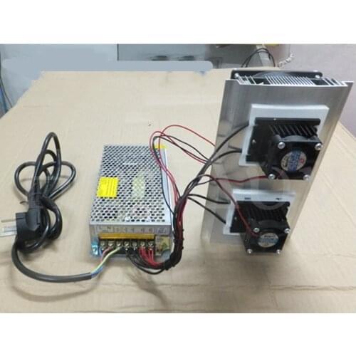 Semiconductor refrigeration DIY kit Double cooling fins Air cooling device Cooling equipment Radiator heat exchanger