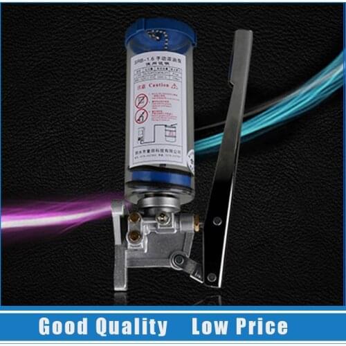Aluminum Alloy Portable Manual Type Lubrication Grease Pump 0.4L Oil Tank Piston Hydraulic Handy Pump