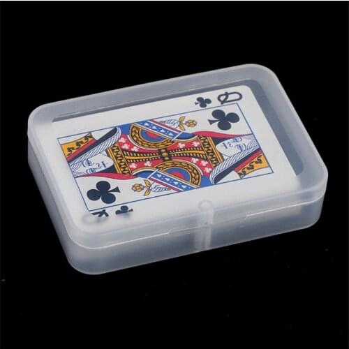 2/5pcs High quality Transparent plastic playing cards container box PP storage case packing poker bridge for small pokers set