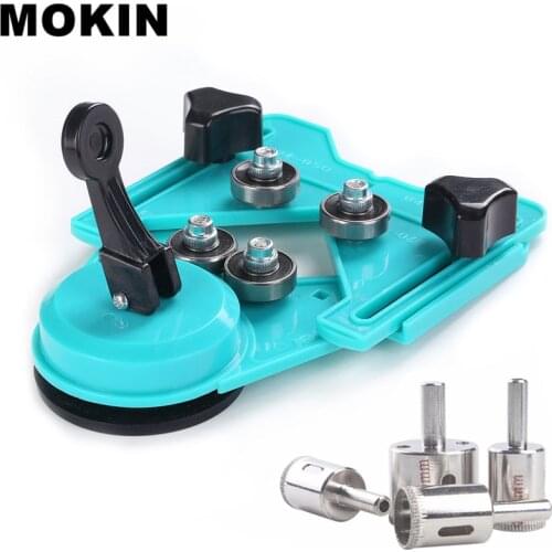 Adjustable 4-83mm Drill Guide Ceramic Tile Glass Openings Locator Hole Saw With Diamond Drill Bit Sucker Base Accessories