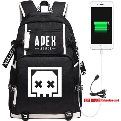 New Apex Legends Death Box Backpack Travel Shoulder Laptop Bags Cosplay Game Cartoon Kids Teens School Student Bags Bookbag