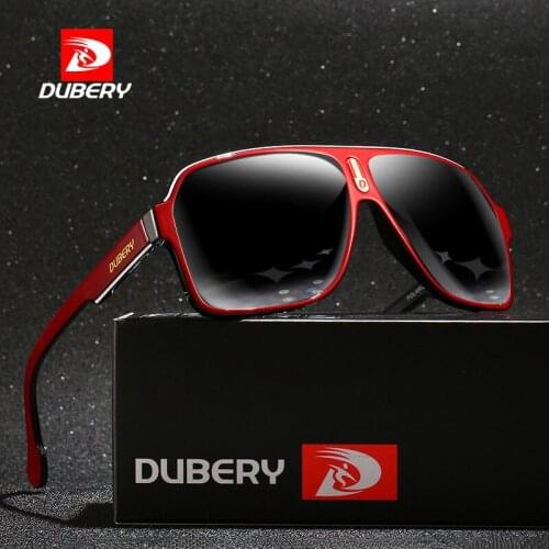 DUBERY Oversized Square Polarized Sunglasses Men Brand Sport Style Classic Sun Glasses Male Outdoor Travel Driving Goggles N41