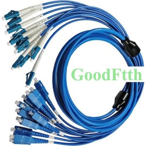 Armoured armored Patch Cord Jumper SC-LC UPC SC/UPC-LC/UPC SM 12 Cores Fibers GoodFtth 3-25m