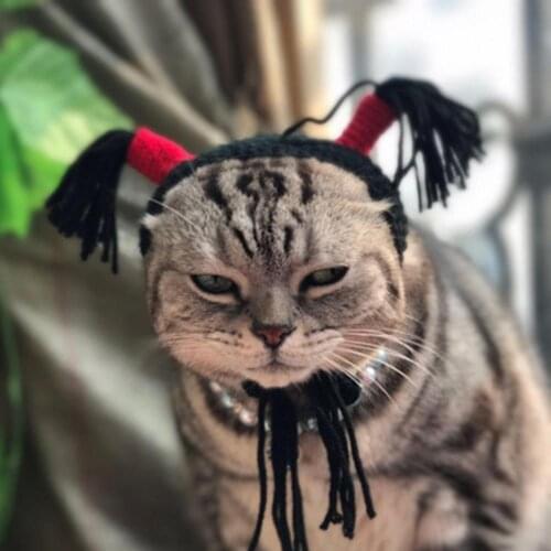 Funny Halloween Pet Cats Dogs Hair Hoop Headband Decor Headpiece Cosplay Prop