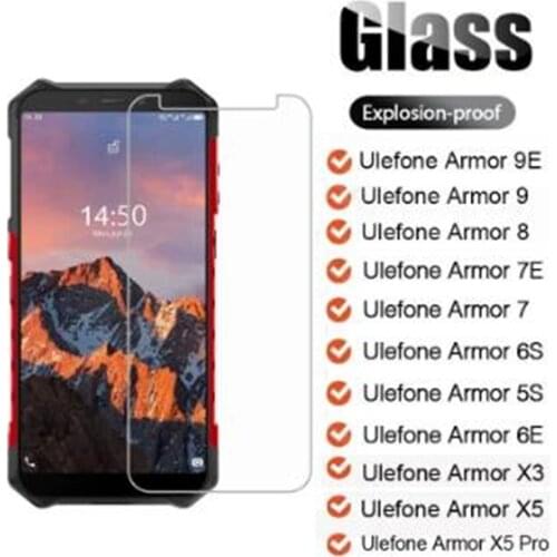 Protective Glass For Ulefone Armor 11 10 8 5G 9E 9 7E 7 6 6S 6E 5S Screen Protector for Ulefone Armor X5 Pro X8 Phone Glass