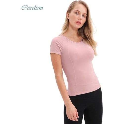 Cardism Womens Gym Yoga T-Shirt Fashion Workout Sport Top Shirt 2020 Crop Top t shirt Sleeveless Woman Fitness Pure Color Basic