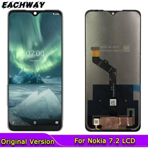 6.3" For Nokia 7.2 LCD Display TA-1196 Touch Screen Digitizer Assembly Gorilla Replacement Parts Phone For Nokia 7.2 LCD Screens