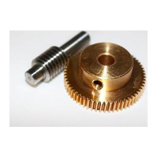 0.5M-40T Gear Diameter:21.2mm Hole:5mm Rod L:33MM Stainless Steel Worm Gear