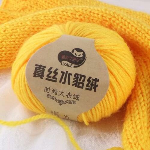 1Pc=50g Merino Wool Roving Yarn Hand Knitting Crochet Yarn silk mohair to Kint Woolen Mercerie Laine Lana Threads