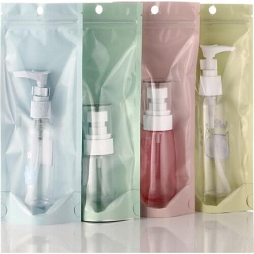 1000pcs 8.5x17cm 9x19cm 10x21cm Empty Front transparent packaging bag Jewelry makeup egg beauty tool bags plastic storage pouch