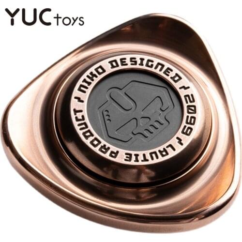 2.0 Brass Senior Fidget Spinner Radian High Long Time Hand Fingertip Gyro Toy for Adult Office Relief Stress Mute Silent Bearing