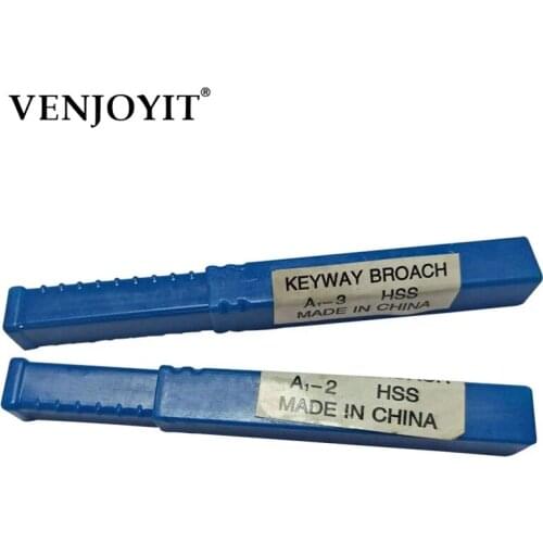 2pcs/lot 2mm 3mm Push-Type Keyway Broach Metric Size HSS Keyway Cutting Tool Knife for CNC Router Metalworking