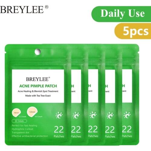 BREYLEE 0.1mm Invisibility Acne Pimple Patch Stickers Daily Use Acne Peeling Treatment Pimple Remover Tool Waterproof Skin Care