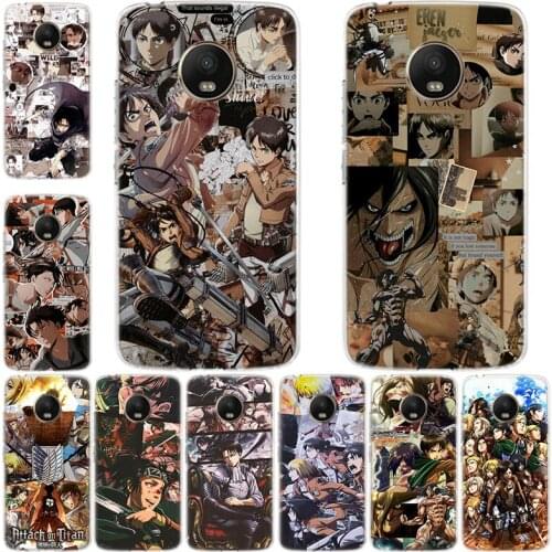 Hot Attack on Titan Manga Phone Case For Motorola Moto G9 G7 G8 Power E6 E5 G6 G5 G5S EU Plus Play One Action Cover