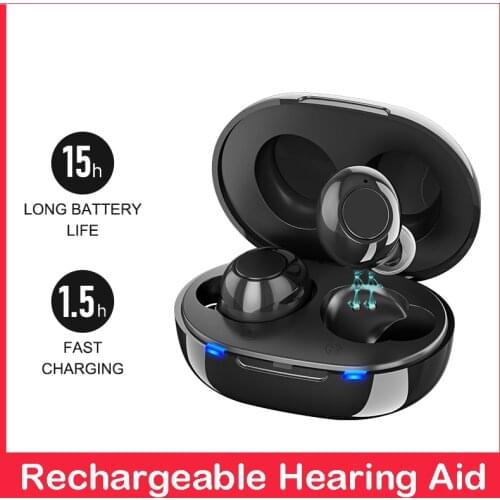 2021 Newest 6Channels & 8Bands Ear Hearing Aids Intelligent Rechargeable Low-Noise Sound Amplifier For Elderly Deaf Dropshipping