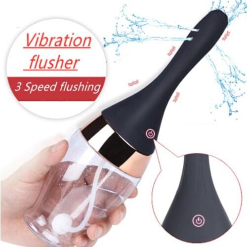 Electric Cleaning Enema Machine vibrator Vagina Anal Cleaner Anti-backflow Clean Instruments Adult Anal Sex Toys For Man Women
