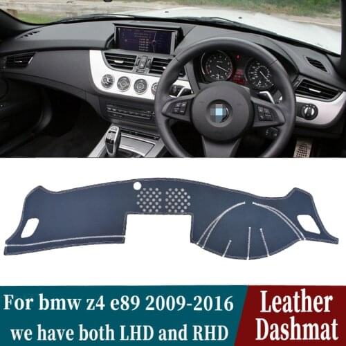 Leather Dashmat Dashboard Cover Pad Dash Mat Carpet Car-Styling accessories For bmw z4 e89 2009 2010 2011 2012 2013 2014 2016