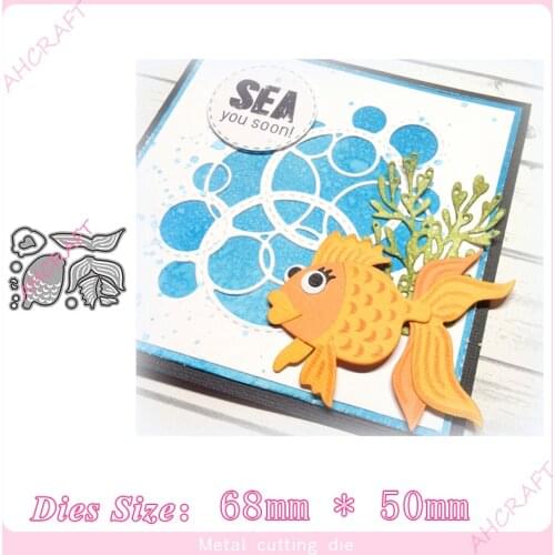 Goldfish Metal Cutting Dies for diy Scrapbooking Photo Album Decorative Embossing PaperCard Crafts Die2020