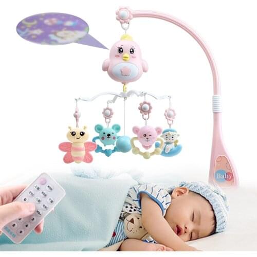Baby crib mobile Rattles toys for toddlers 0-12 Months Baby Rattles Toy Infant Musical Bed Bell With Birds toys for newborn