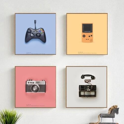 Video Game Camera Wall Art Game Room Decoration Nordic Poster and Prints Canvas Painting Vintage Art Picture Boy Room Decoration