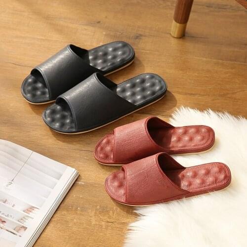 Autumn TPR slippers indoor non-slip autumn and winter four seasons silent soft bottom odor-proof couple sandal slippers man