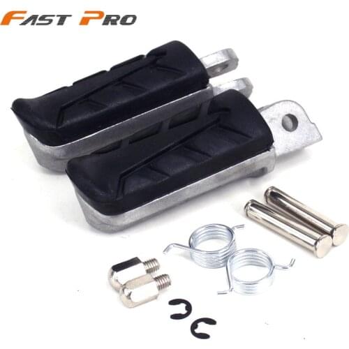 Front Footrest Foot Pegs Pedals For Honda CB250F VT250F CB400 CB500 CB600 Hornet600 CBR600F CBR900RR XL1000V CB1100SF CB1300