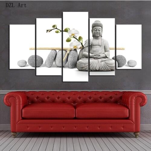 Drop shipping Buddha Print on Canvas Painting Home Wall Decor Canvas Picture Art HD Print Painting On Canvas for Living Room