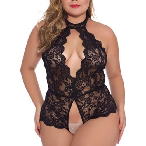 5XL Plus Size Baby Doll Sexy Lingerie For Women Erotic Teddy Babydoll Bodysuit Erotic Dress For Sex Lenceria Costumes