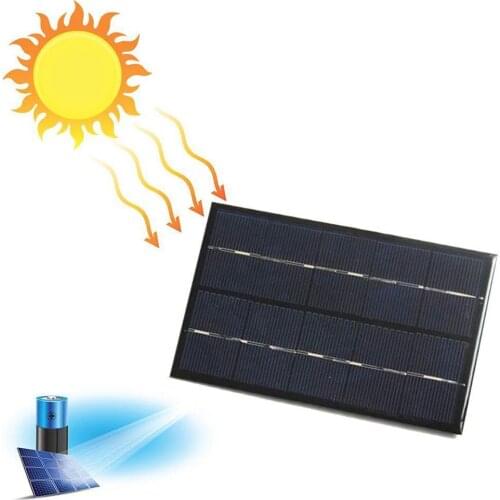 2W 5V Solar Panel 88*142mm Solar Cell DIY Charge Battery Solar Output Panel USB Cable