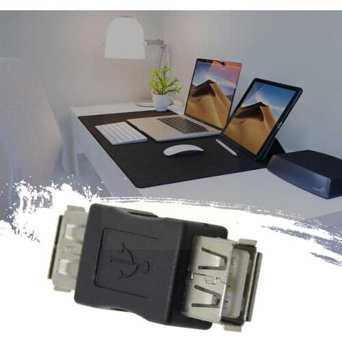 Male to Male USB Adapter USB 2.0 Female to Female Converter Connector Accessories Adapter Practical Computer Cables Y0N8