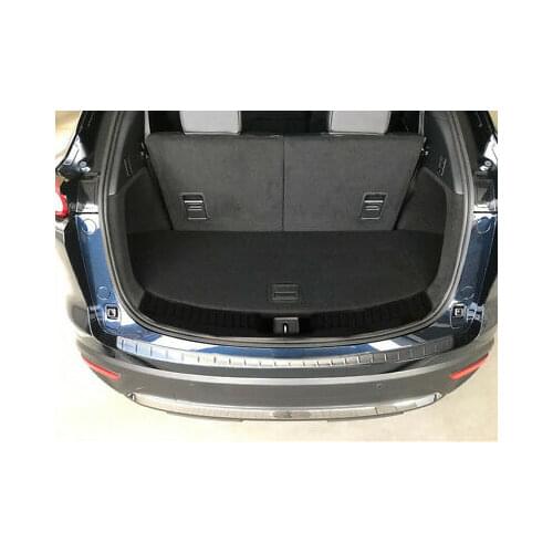 Stainless Outer Rear Bumper Protector Sill Trim 1pcs For Mazda CX-9 2017 - 2019