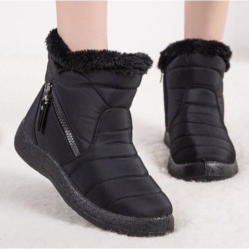 Winter Warm Women Boots Classic Snow Boots For Women New Winter Shoes Women Waterproof Fabric Ankle Botas Mujer Female Botines