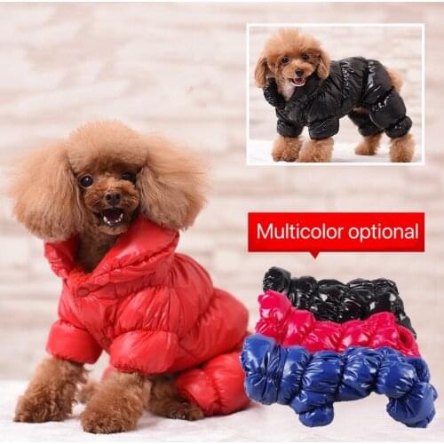XS-XXL Dog Clothes Winter Warm Dogs Jacket Coat Thick Pet Clothing Waterproof Outdoor Clothes for Small Dogs Pets Accessories
