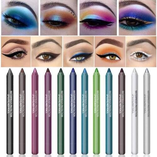 120Pcs/Lot Quick-Drying Durable Eye Liner Pencil Waterproof Not Dizzy Pearl Light Eye Shadow Pencil Eyeliner Makeup HA2408