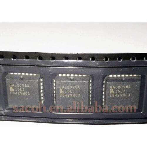 2PCS/lot New OriginaI GAL20V8A-15LJ or GAL20V8A-10LJ or GAL20V8A-12LJ GAL20V8A-25LJ PLCC28 Generic Array Logic