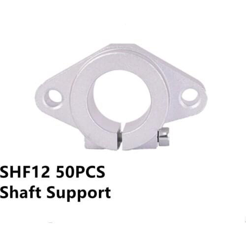 50pcs High quality SHF12 12mm Shaft Block Linear Shaft Support Linear Rod rail shaft support CNC Printer Part End Block