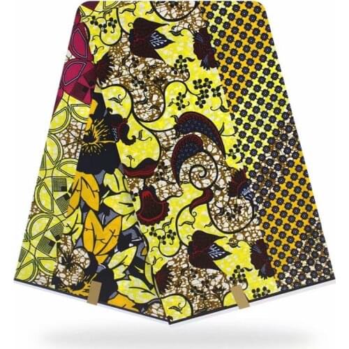 African wax Fabrics Ankara Print Fabric 6 Yards Latest Nigeria Wax Guaranteed Real Ghana Wax style For Women Dresses