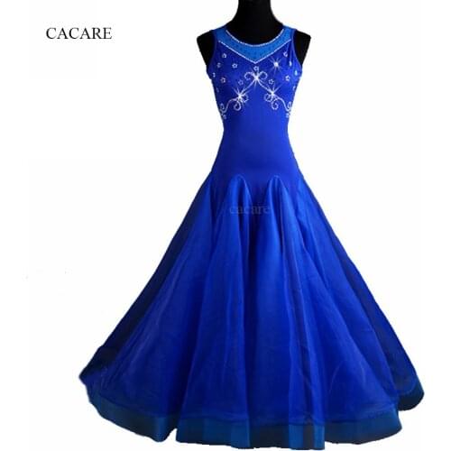 Ballroom Waltz Dress Standard Dance Competition Dresses Wear Costume Women Tango Latina Customize D0039 Big Sheer Hem