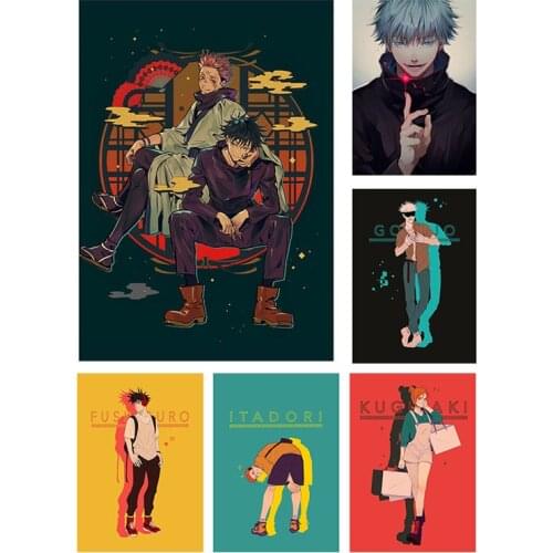 Jujutsu Kaisen Japan Anime Itadori Gojo Satoru Poster Canvas Painting Wall Art Picture Living Room Home Decoration Print Gift