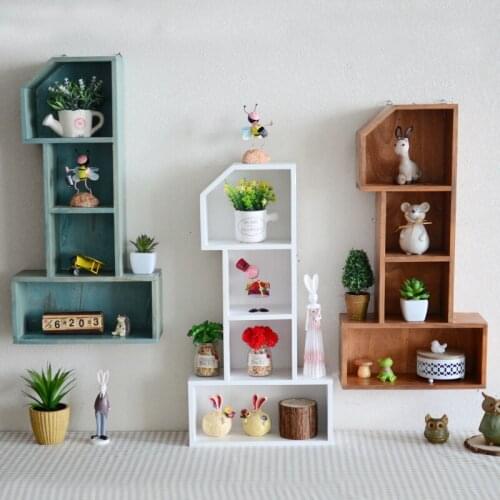 Retro Style Creative One-Line Bar Porch Cafe Wall Decoration Wall Hanging Partition Rack Wall Decoration Wall Decoration