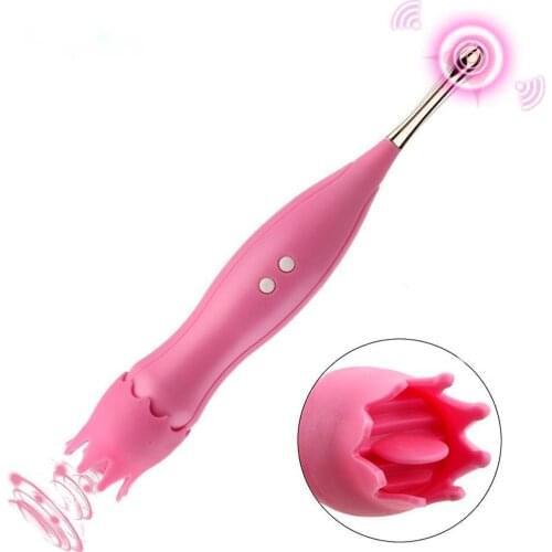 Tongue Licking Clit Nipple Vibrators G Spot Massager Sex Toys For Women Clitoris Stimulator Magic Wand AV Vibrator L1